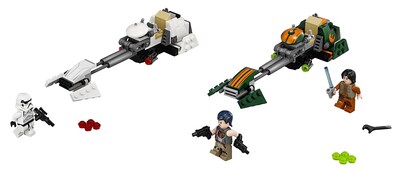 Foto 4 | Bicicleta Lego Star Wars Ezra's Speeder De Juguete Con Imperial Speeder - Venta Internacional.