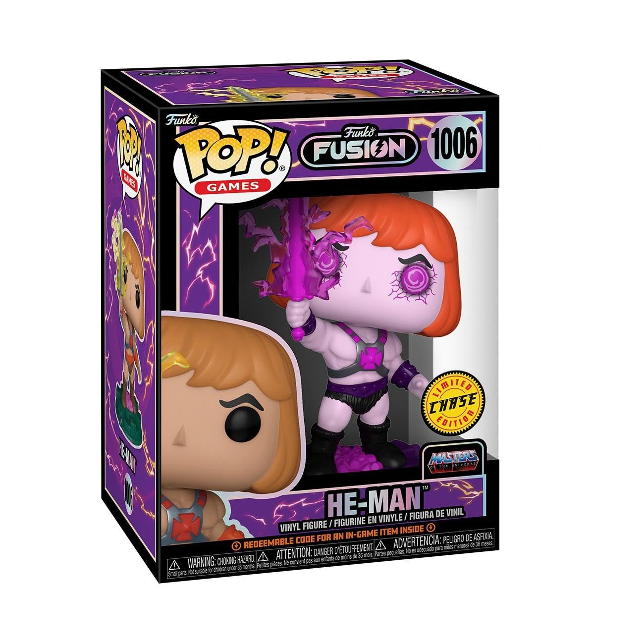 Foto 3 | Figura De Acción Funko Pop! Juegos Fusion He-man Con Chase - Venta Internacional.