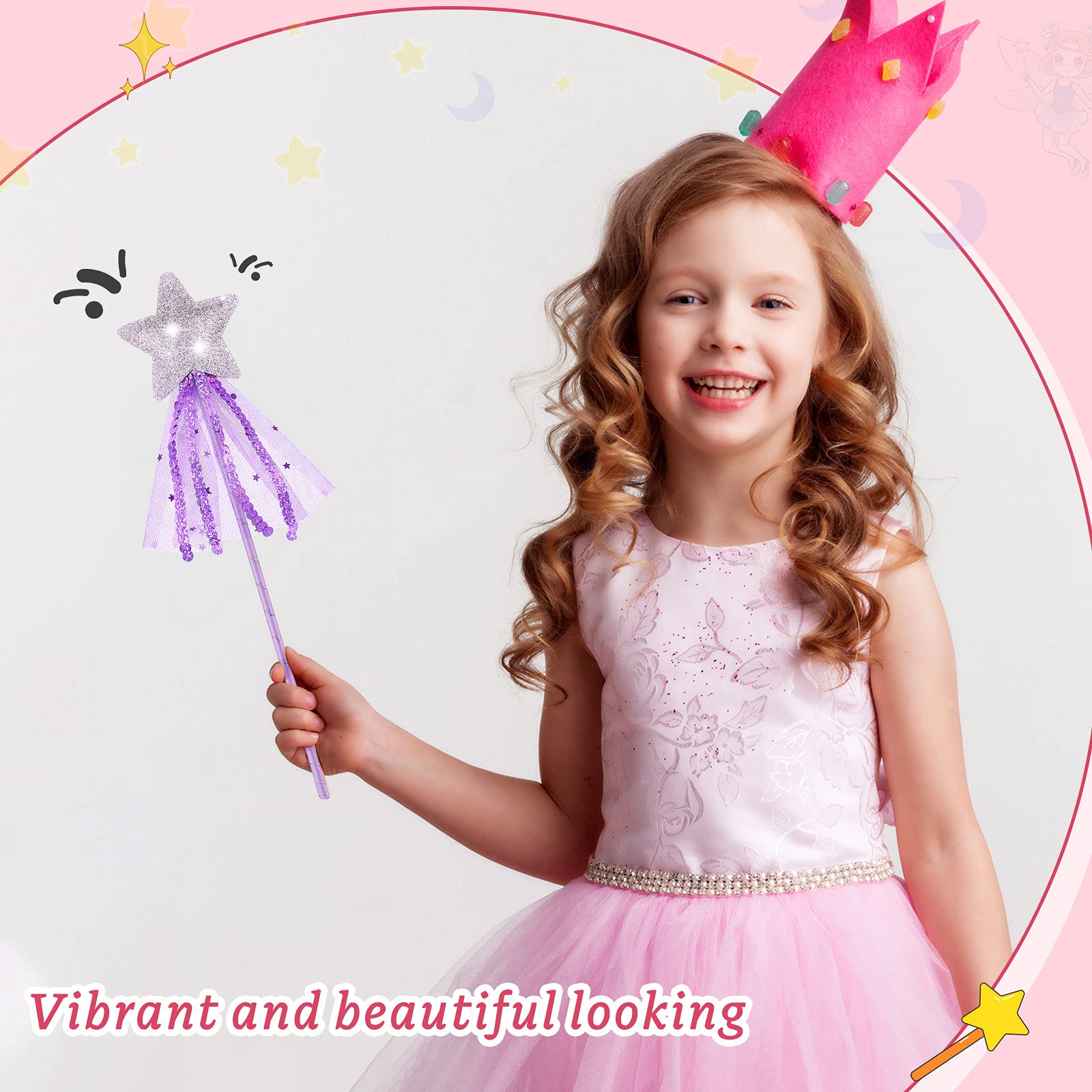 Foto 7 pulgar | Regalos De Fiesta Fairy Wands Skylety Princess Para Niñas, 8 Unidades - Venta Internacional.