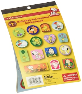 Foto 2 | Libro De Pegatinas Eureka Back To School Classroom Peanuts 234 Unidades - Venta Internacional.