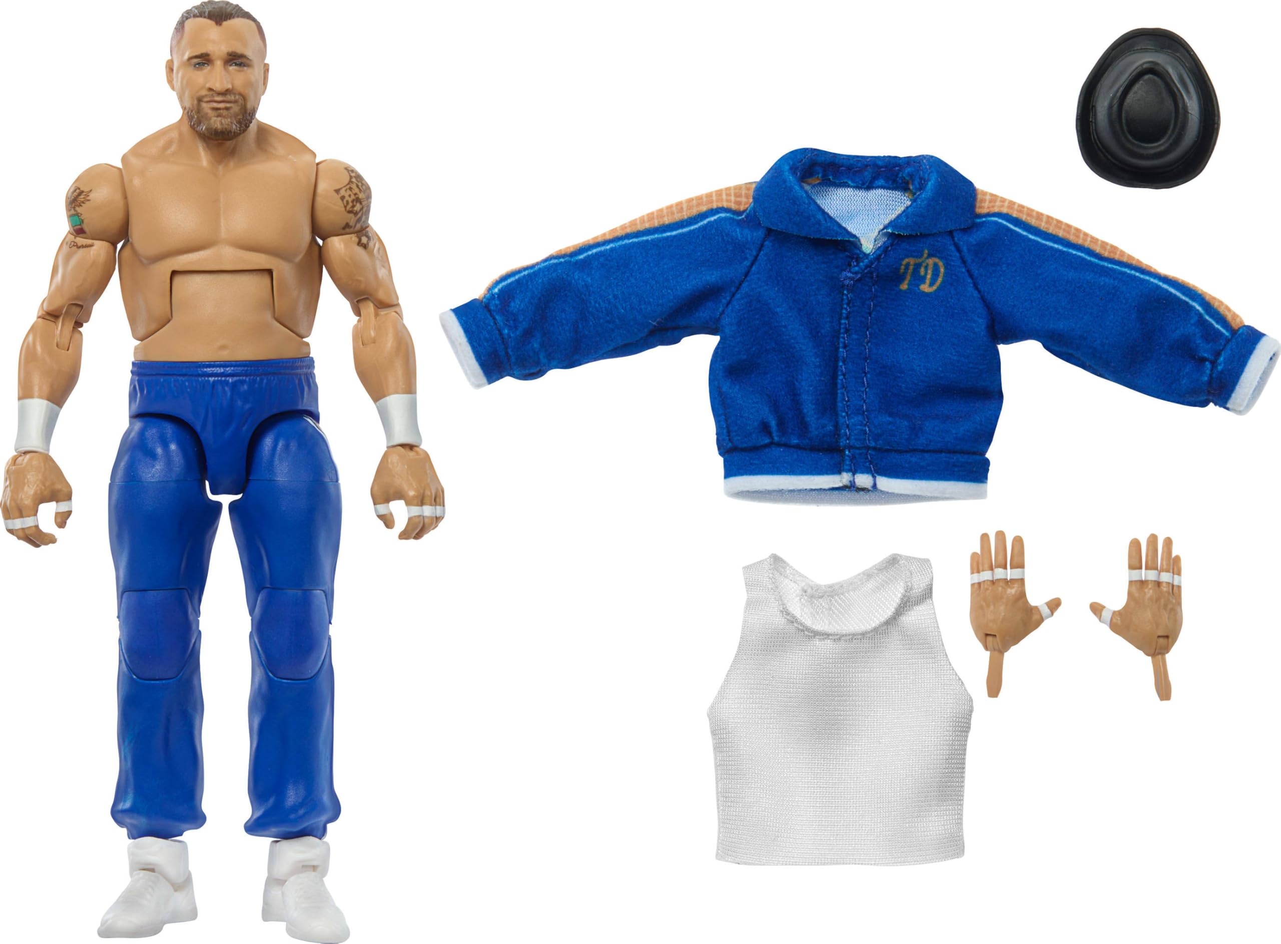 Foto 2 pulgar | Figura De Acción Mattel Wwe Elite Tony D'angelo De 6 Pulgadas - Venta Internacional.