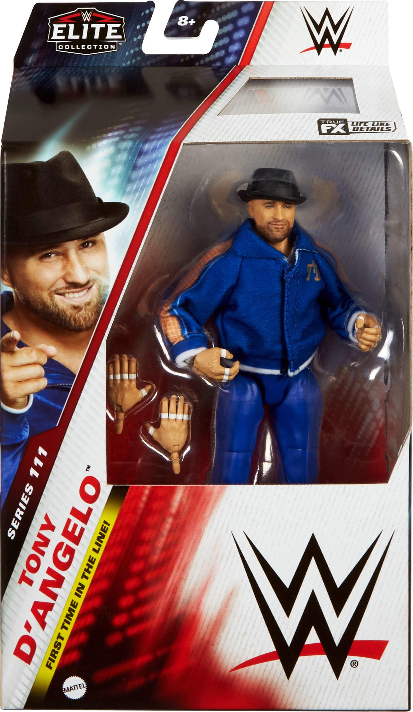 Foto 3 pulgar | Figura De Acción Mattel Wwe Elite Tony D'angelo De 6 Pulgadas - Venta Internacional.