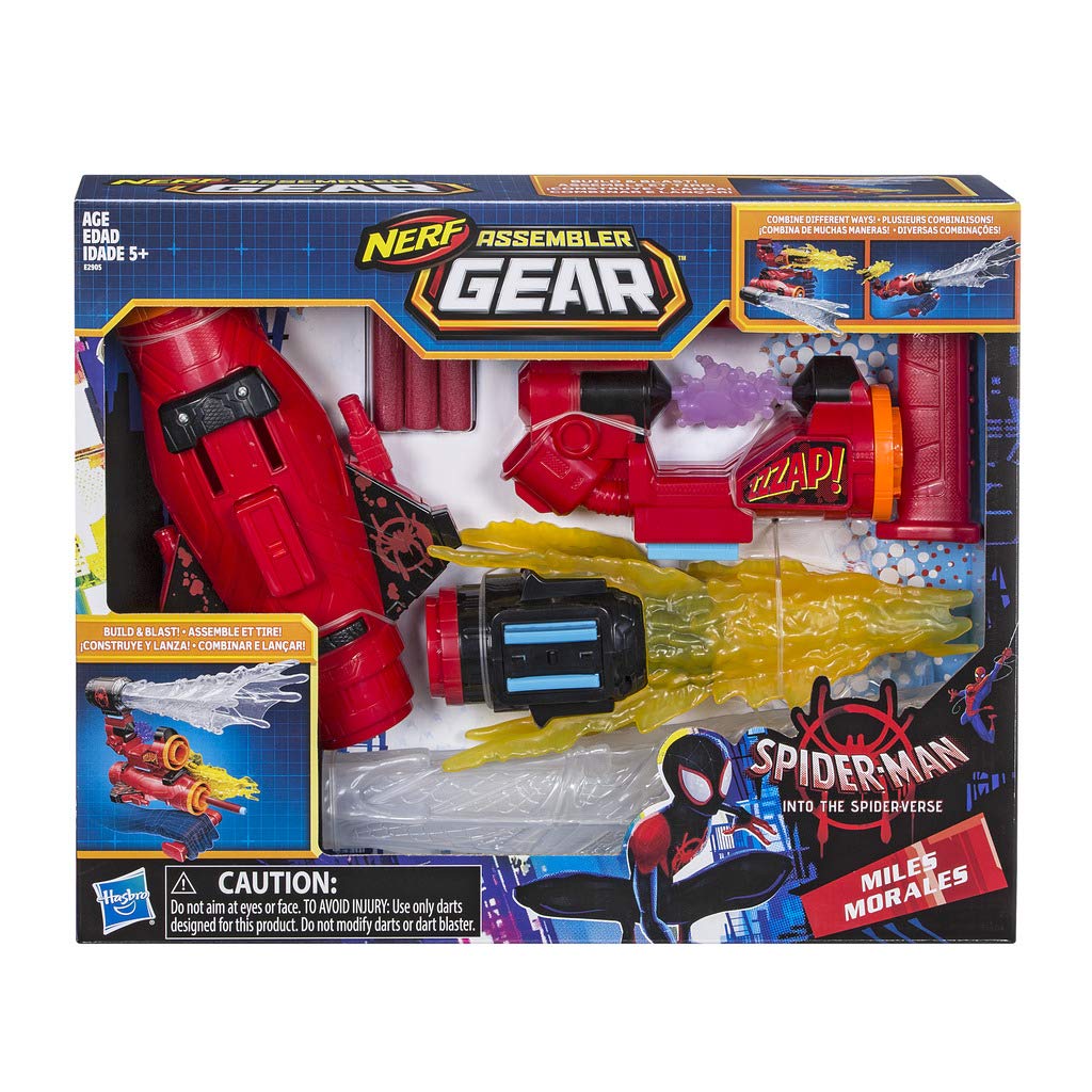 Foto 3 pulgar | Equipo De Ensamblaje De Toy Spider-man Nerf Mile Morales Spider-verse - Venta Internacional.