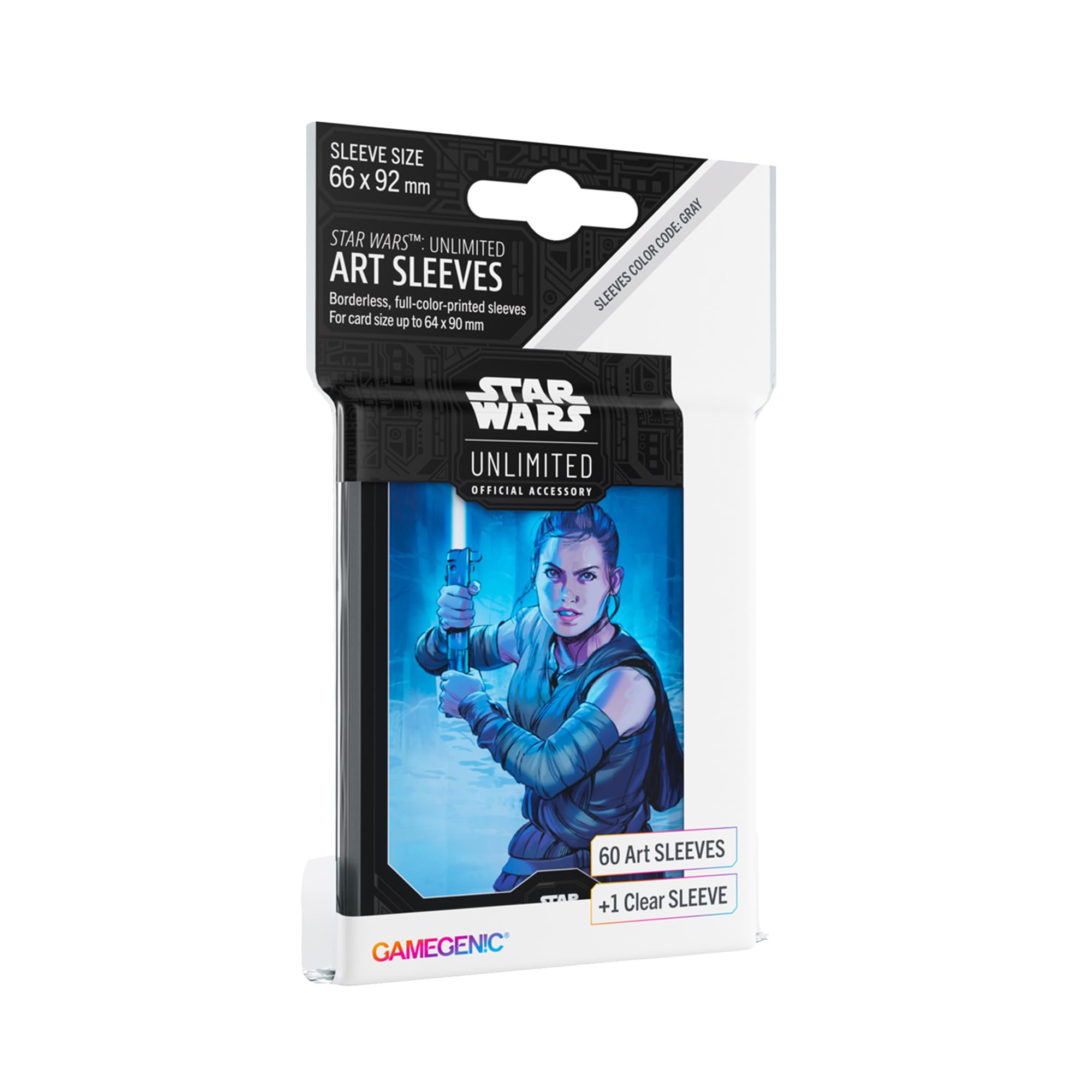 Foto 1 | Art Sleeves Gamegenic Star Wars Unlimited Rey Pack 60 +1 - Venta Internacional.