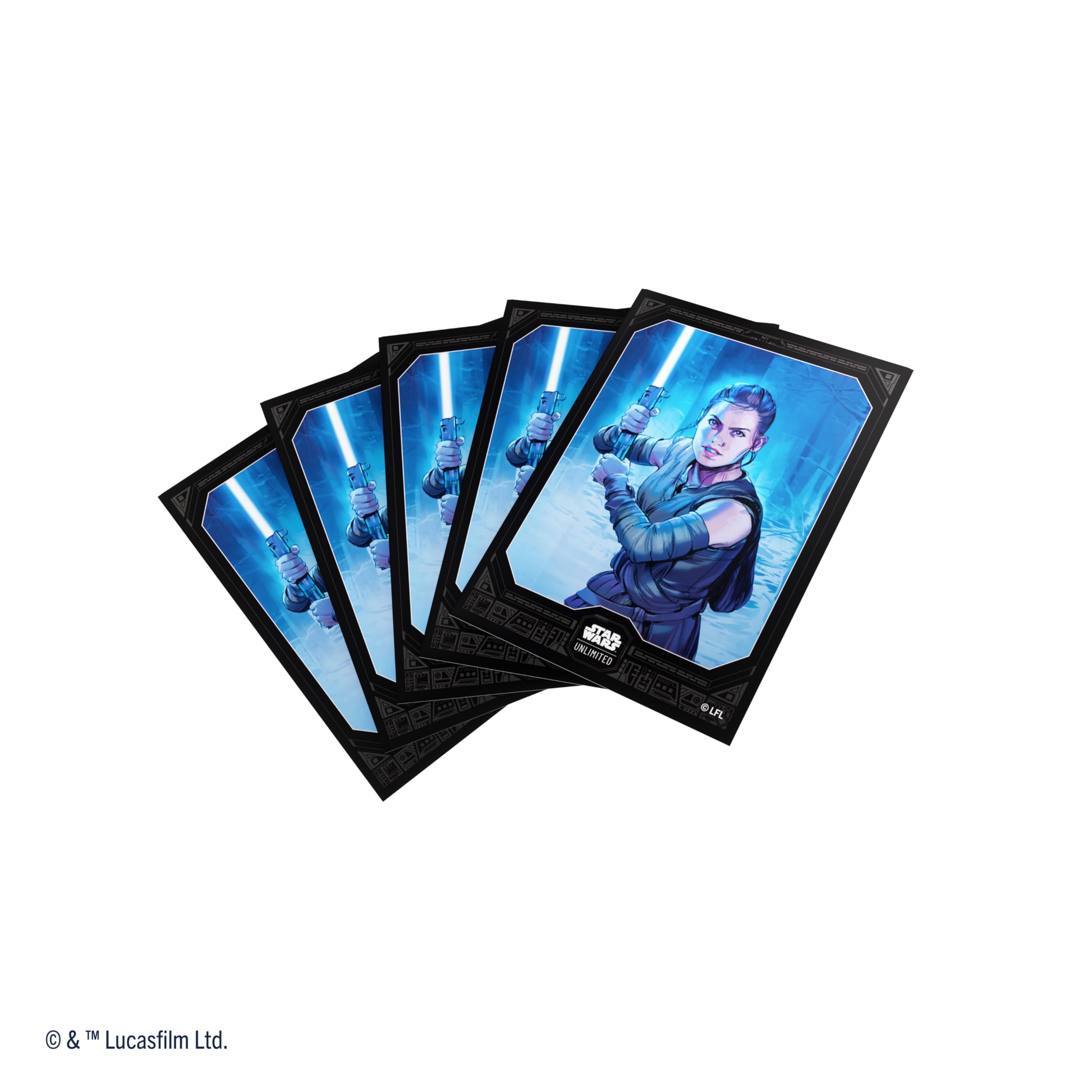 Foto 4 pulgar | Art Sleeves Gamegenic Star Wars Unlimited Rey Pack 60 +1 - Venta Internacional.