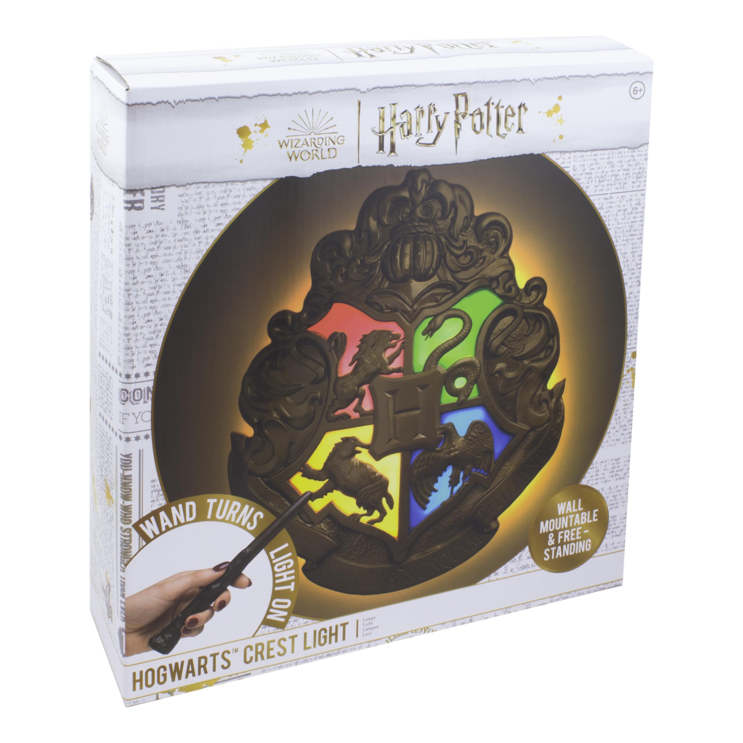 Foto 4 | Lámpara Paladone Con Escudo De Harry Potter Y Mando A Distancia - Venta Internacional.