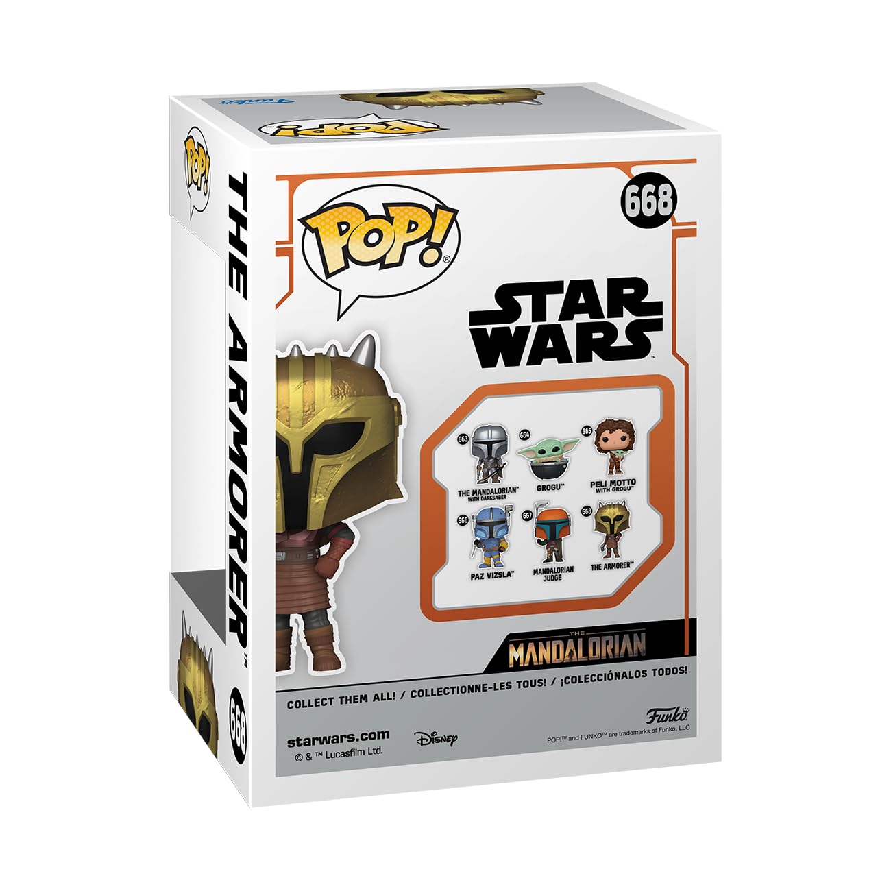 Foto 4 pulgar | Figura Funko Pop Star Wars The Mandalorian The Armorer - Venta Internacional.
