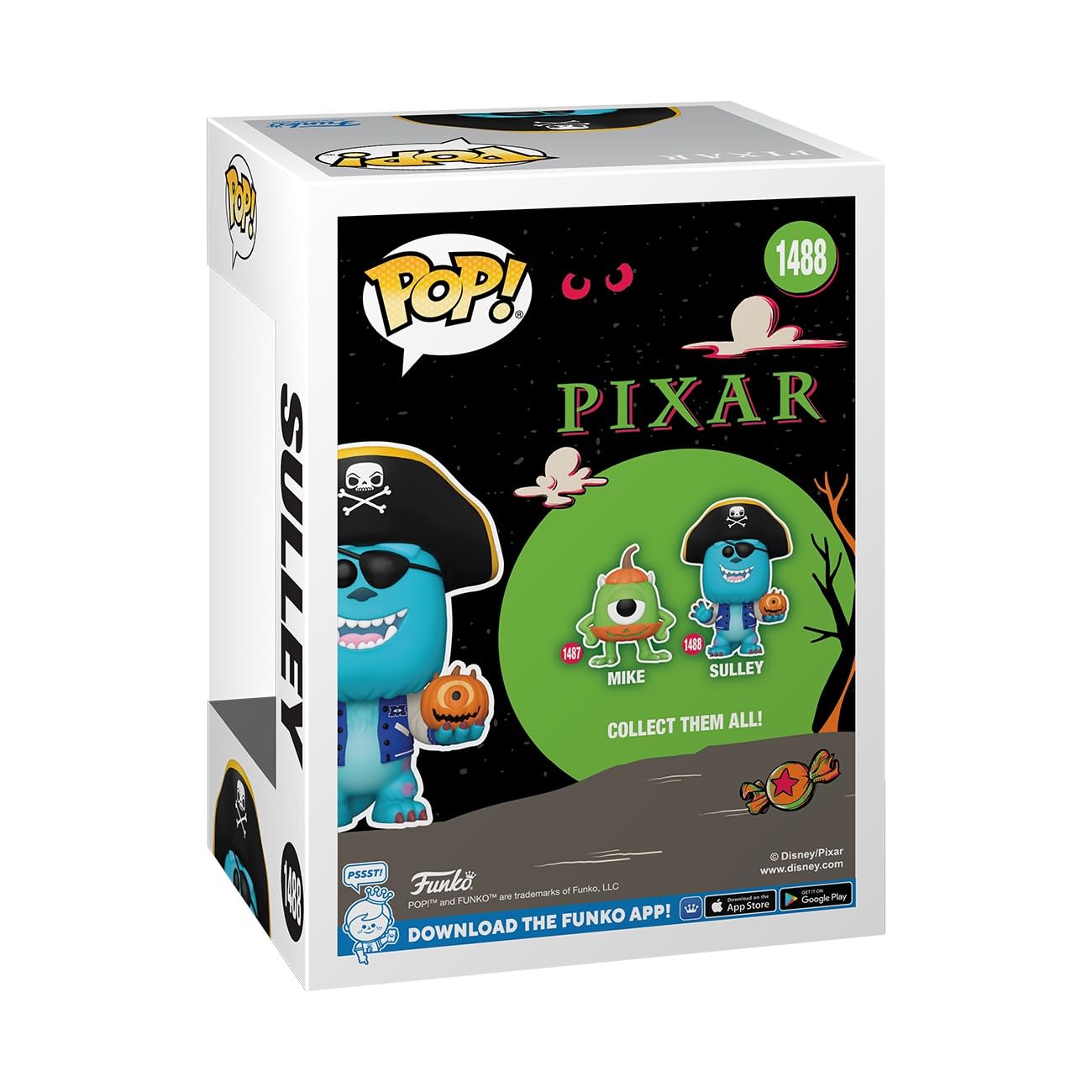 Foto 3 | Figura De Acción Funko Pop! Halloween Sully De Disney Pixar - Venta Internacional.