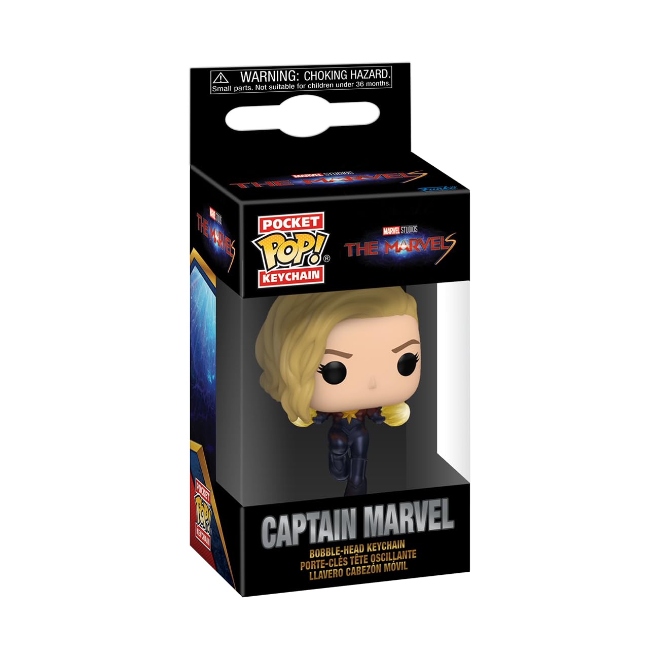 Llavero Funko Pop! Capitana Marvel De The Marvels, 10 Cm - Venta Internacional.