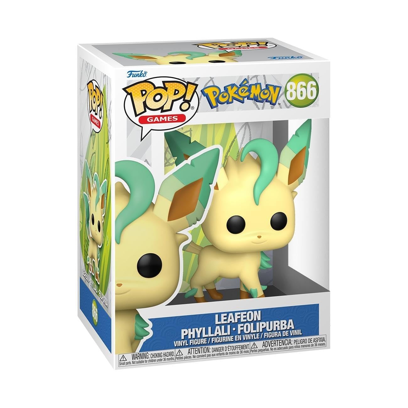Foto 2 pulgar | Figura De Vinilo Coleccionable Funko Pop! Juegos Pokemon Leafeon - Venta Internacional.