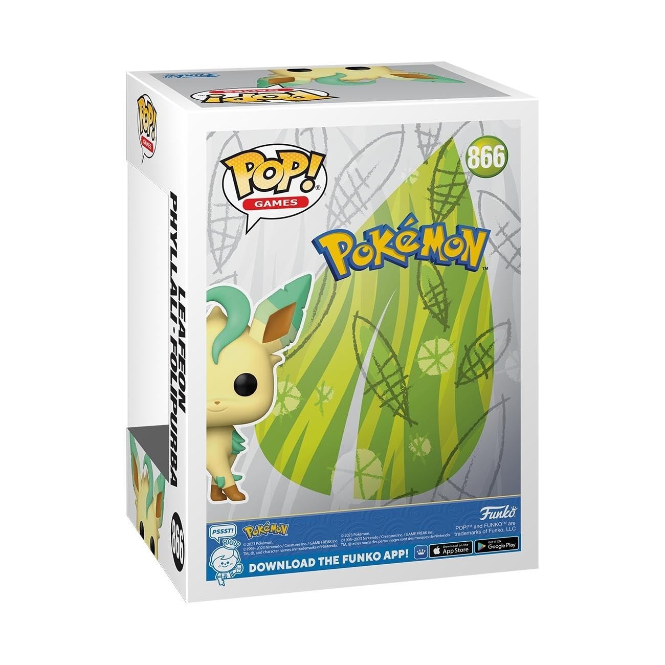 Foto 3 | Figura De Vinilo Coleccionable Funko Pop! Juegos Pokemon Leafeon - Venta Internacional.