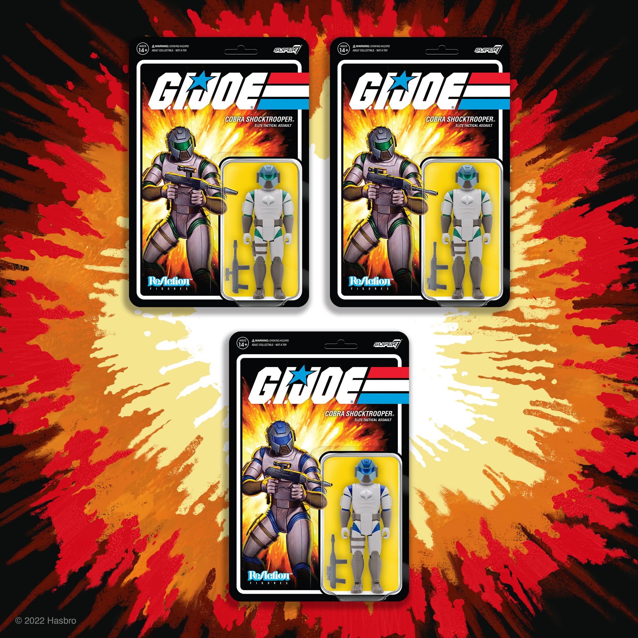 Foto 2 | Figura De Acción Super7 G.i. Joe Cobra Shocktrooper De 9,5 Cm Con Acc - Venta Internacional.