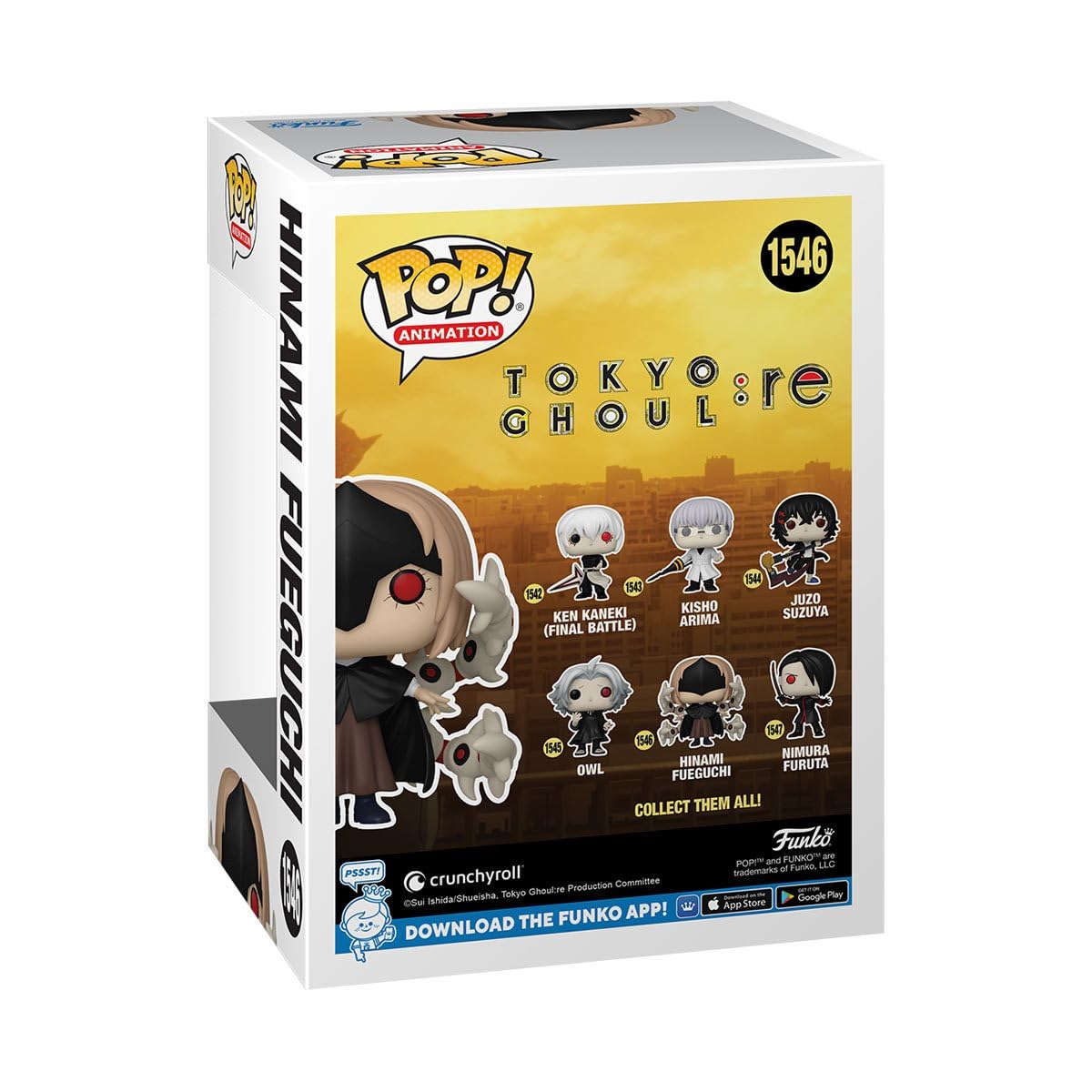 Foto 5 pulgar | ¡funko Pop! Animación: Tokyo Ghoul:re Hinami Fueguchi #1546 - Venta Internacional.