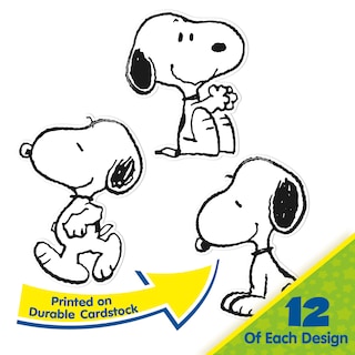 Foto 5 | Decoración De Aula Eureka Peanuts Snoopy, Papel Recortado - Venta Internacional.