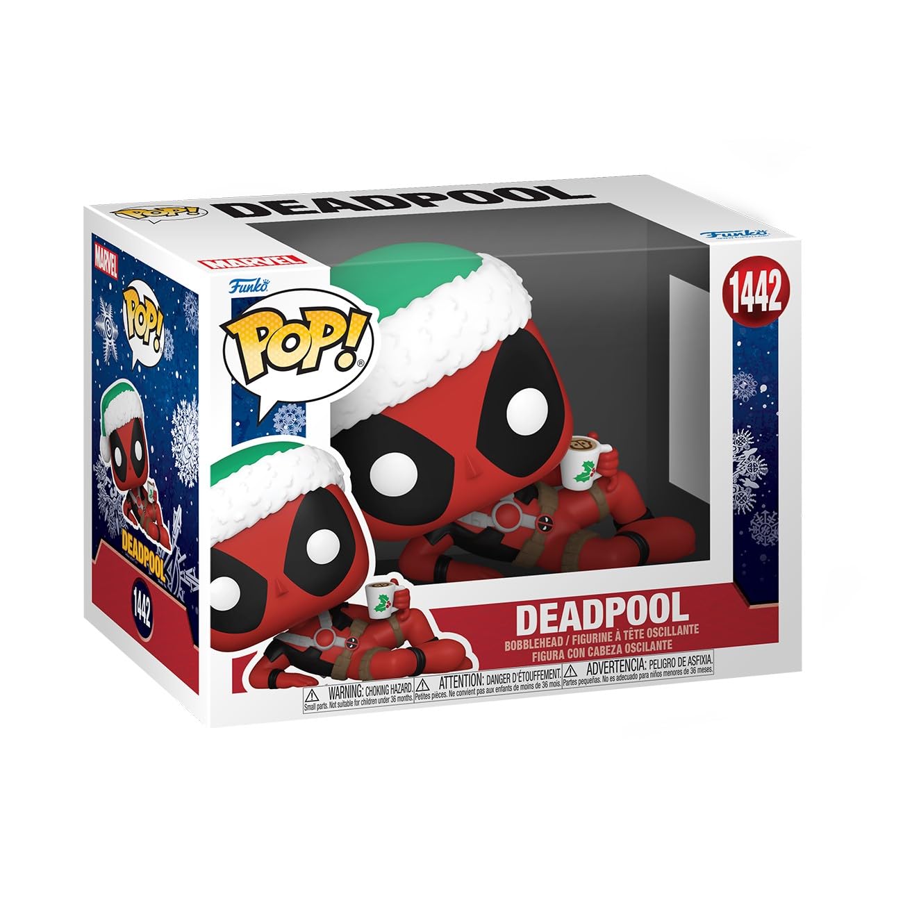 Foto 2 pulgar | ¡funko Pop! Muñeco De Deadpool De Marvel Holiday, 7 Cm De Altura - Venta Internacional.