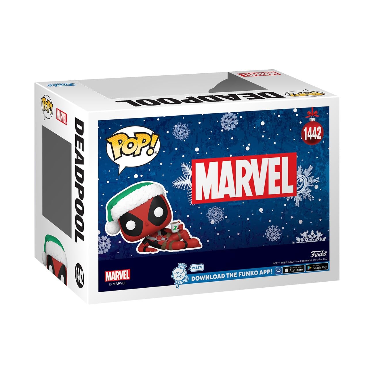 Foto 3 | ¡funko Pop! Muñeco De Deadpool De Marvel Holiday, 7 Cm De Altura - Venta Internacional.