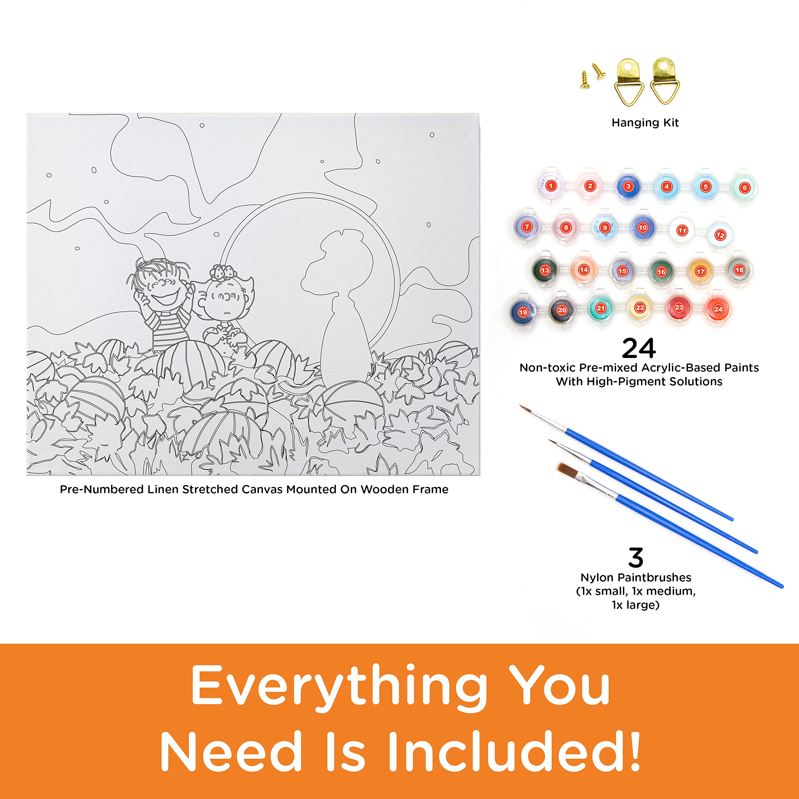 Foto 4 pulgar | Kit De Pintura Art By Numbers Aquarius Peanuts Great Pumpkin - Venta Internacional.