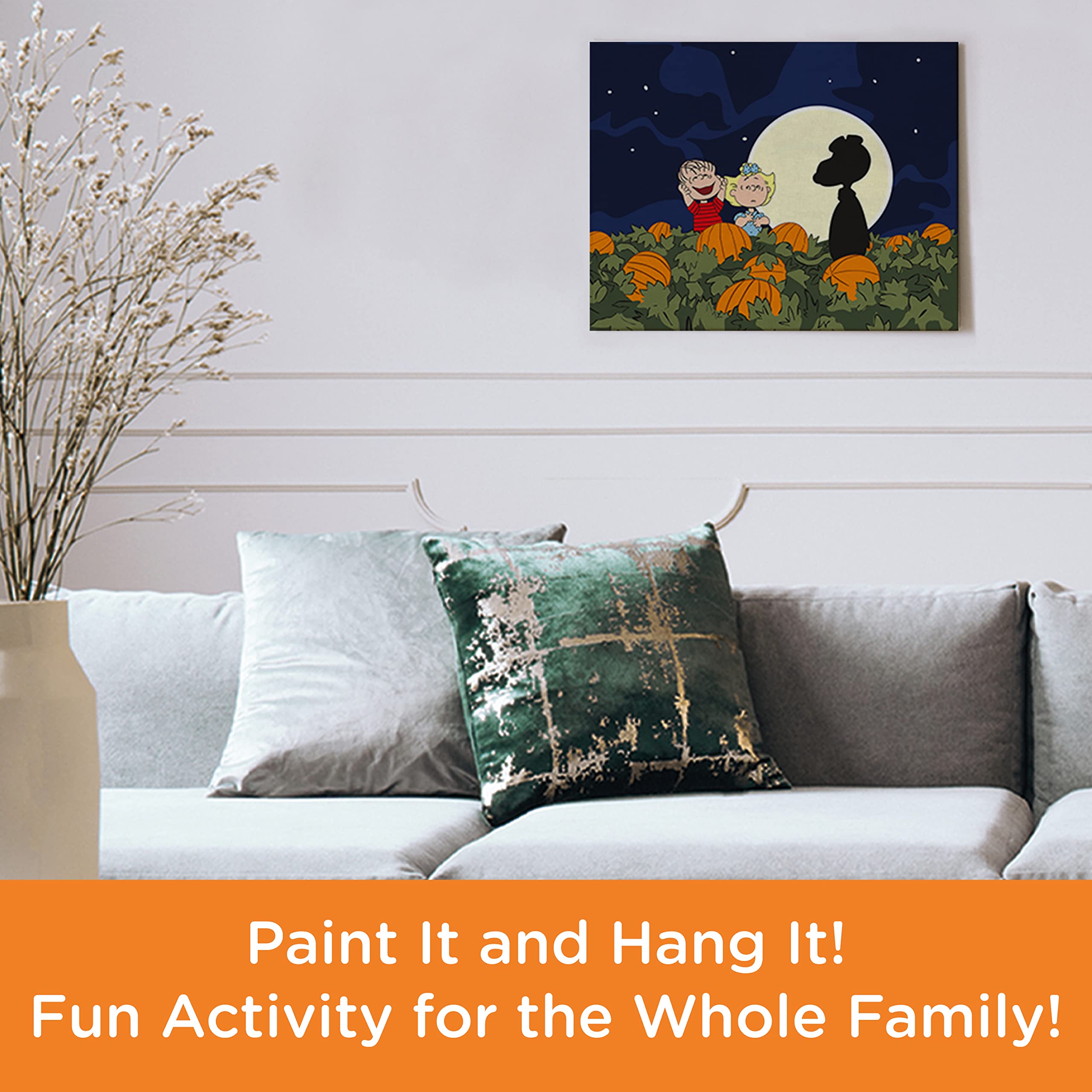 Foto 5 | Kit De Pintura Art By Numbers Aquarius Peanuts Great Pumpkin - Venta Internacional.