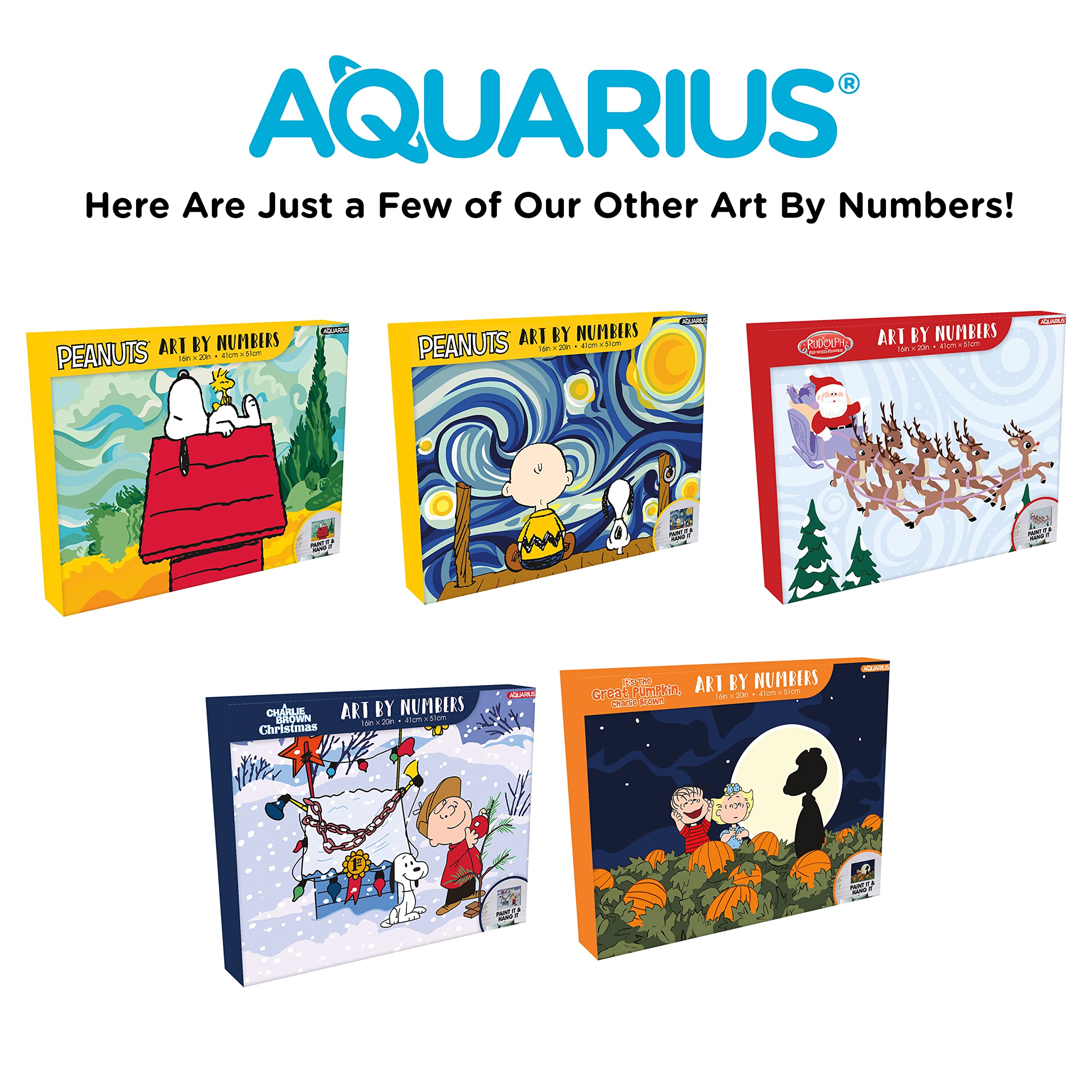 Foto 7 pulgar | Kit De Pintura Art By Numbers Aquarius Peanuts Great Pumpkin - Venta Internacional.