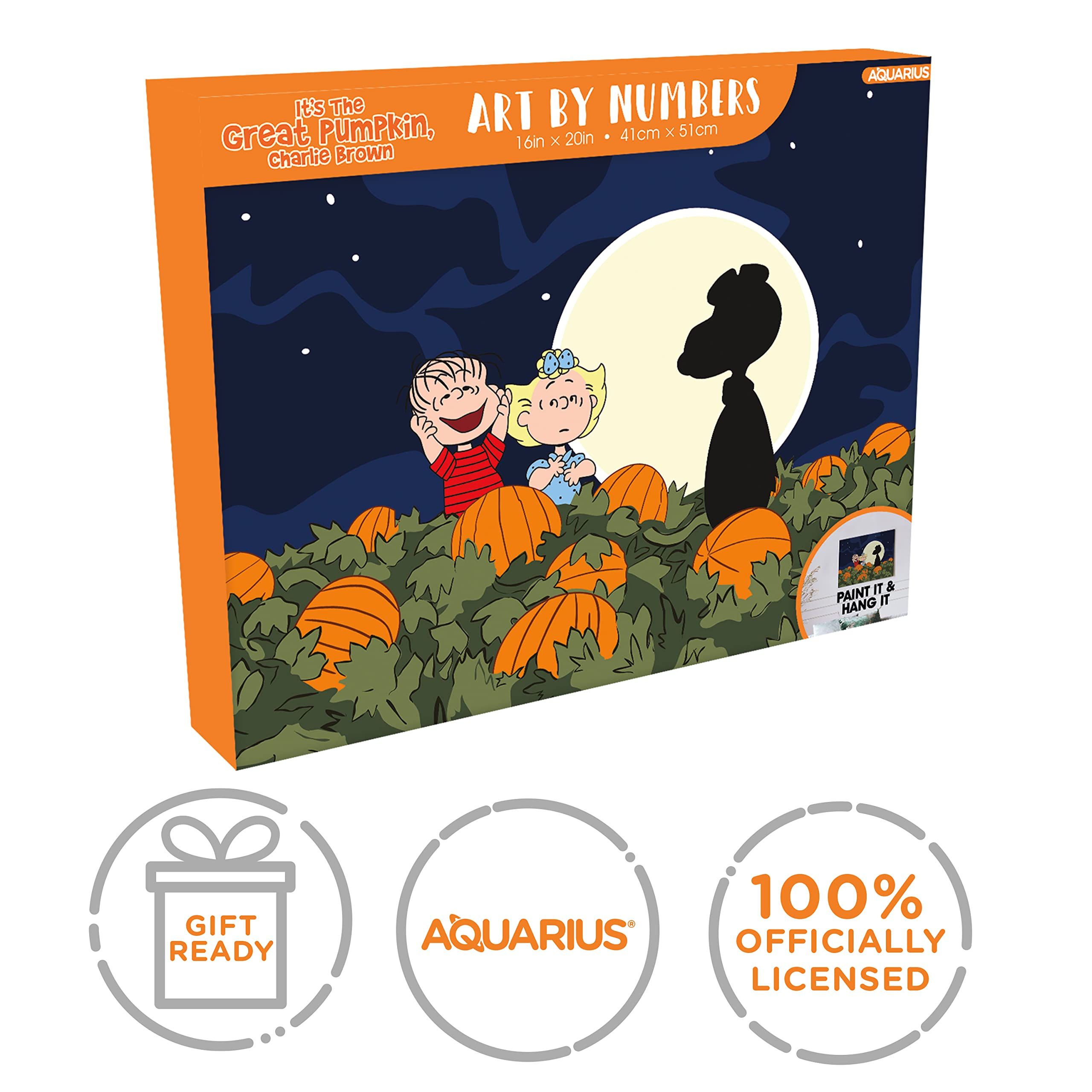 Foto 8 pulgar | Kit De Pintura Art By Numbers Aquarius Peanuts Great Pumpkin - Venta Internacional.