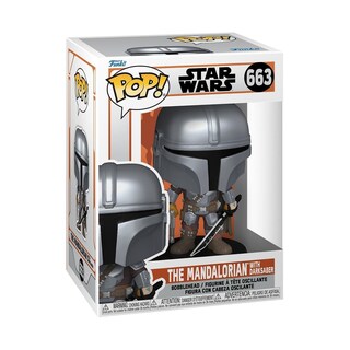 Foto 1 | Figura De Acción Funko Pop! Star Wars: The Mandalorian Con Darksaber - Venta Internacional.