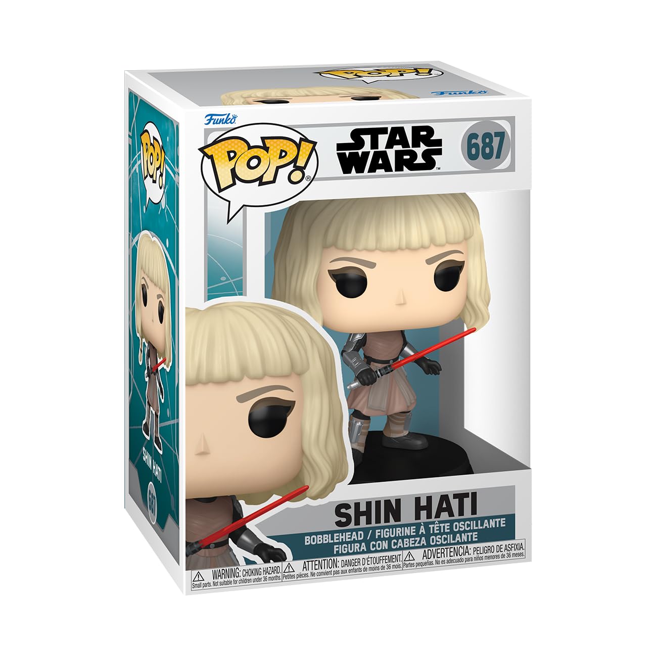 Foto 1 | Figura Funko Pop! Star Wars Ahsoka Shin Hati, 9,8 Cm - Venta Internacional.