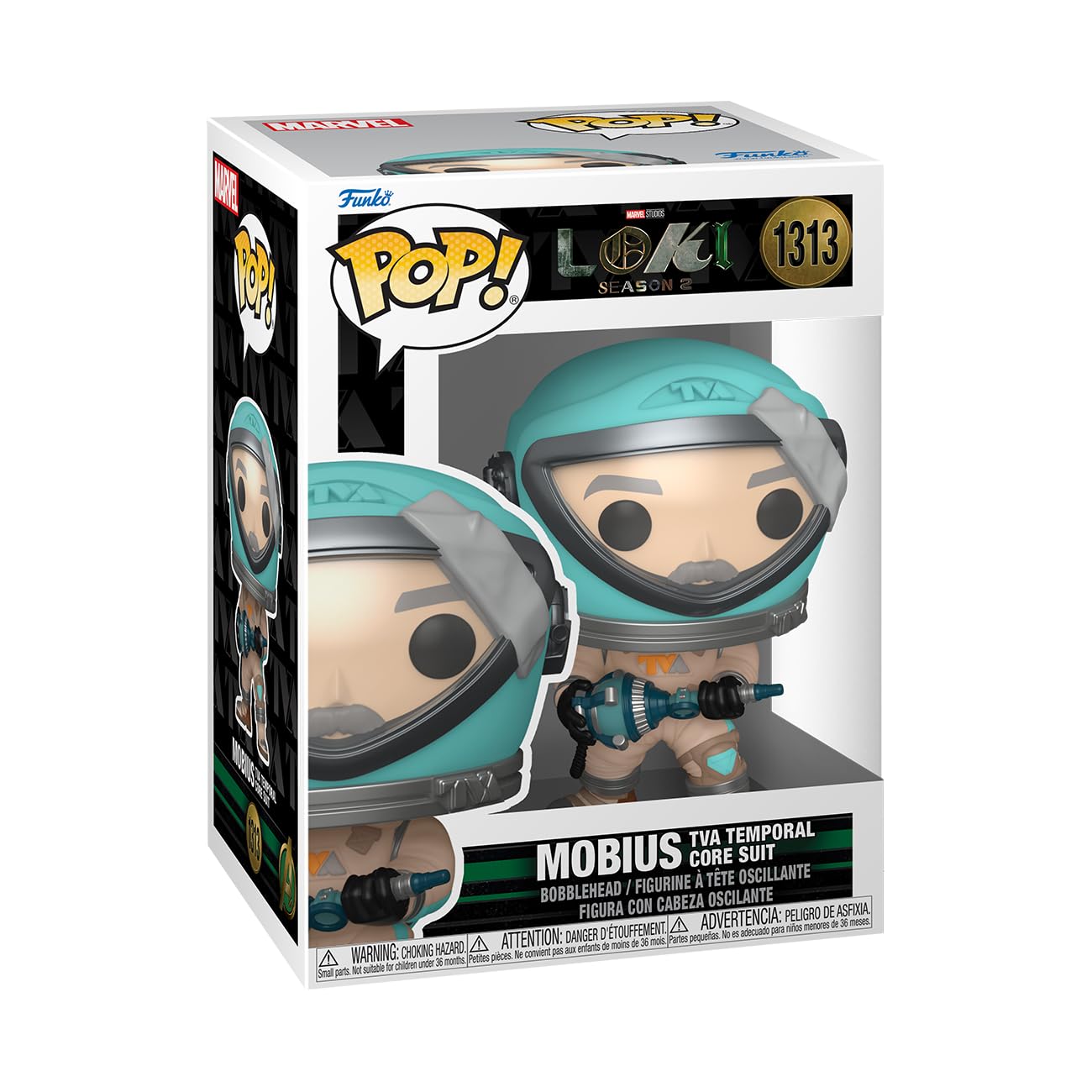 Foto 2 pulgar | Traje Mobius Tva Temporal Core De La Segunda Temporada De Funko Pop Marvel Loki - Venta Internacional.