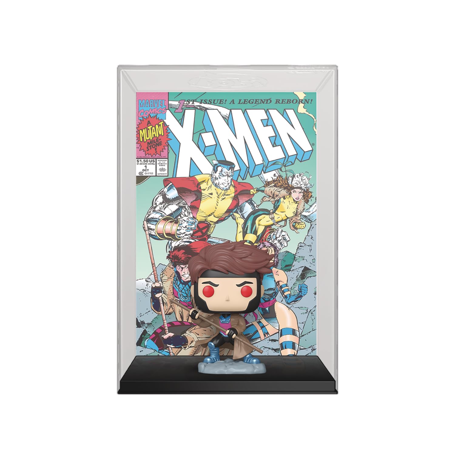 Foto 3 pulgar | Figura Funko Pop! Portada De Cómic Marvel X-men #1 Gambit Px - Venta Internacional.