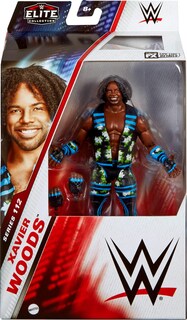 Foto 2 | Figura De Acción Mattel Wwe Elite Xavier Woods De 6 Pulgadas - Venta Internacional.