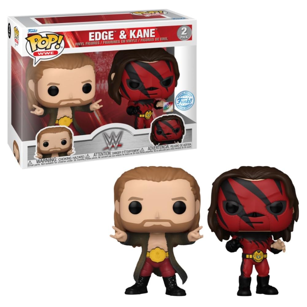 Foto 2 pulgar | Figuras De Vinilo Funko Pop! Paquete De 2 Unidades De Wwe Edge Y Kane - Venta Internacional.