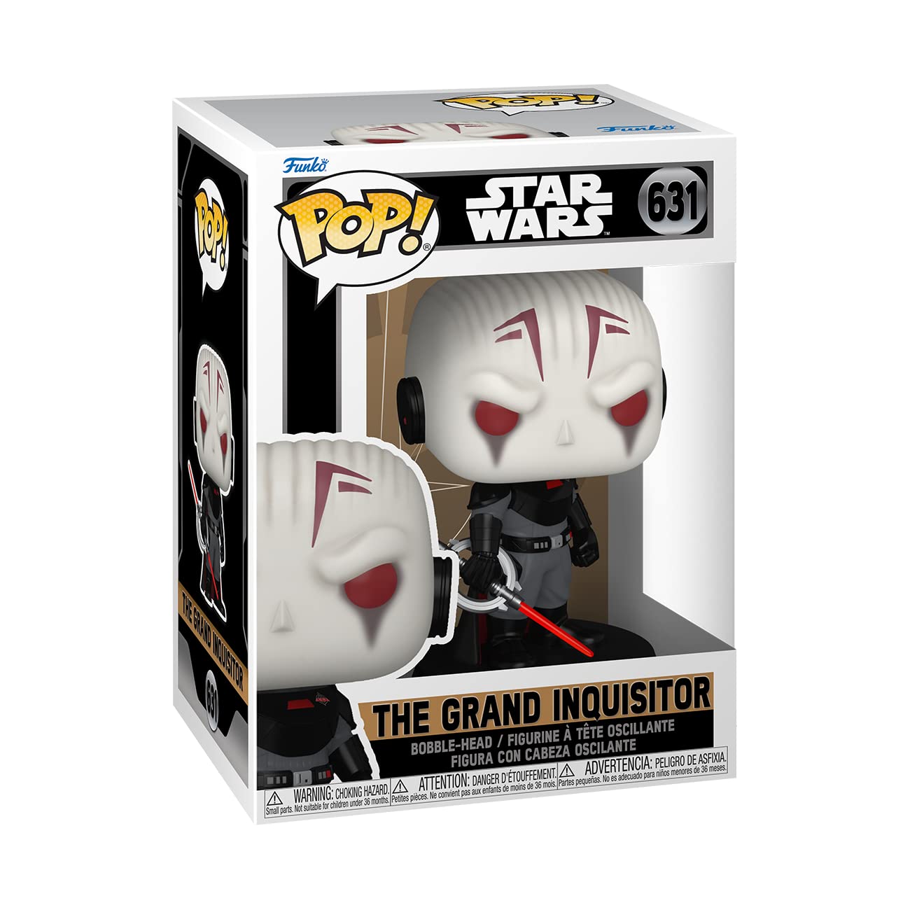 Foto 3 pulgar | Funko Pop Star Wars Obi-wan Kenobi El Gran Inquisidor - Venta Internacional.