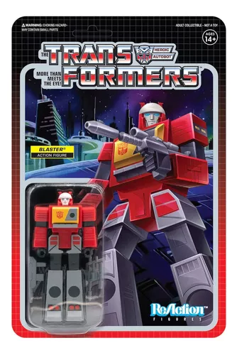 Foto 2 pulgar | Super 7 Reaction: Transformers - Blaster