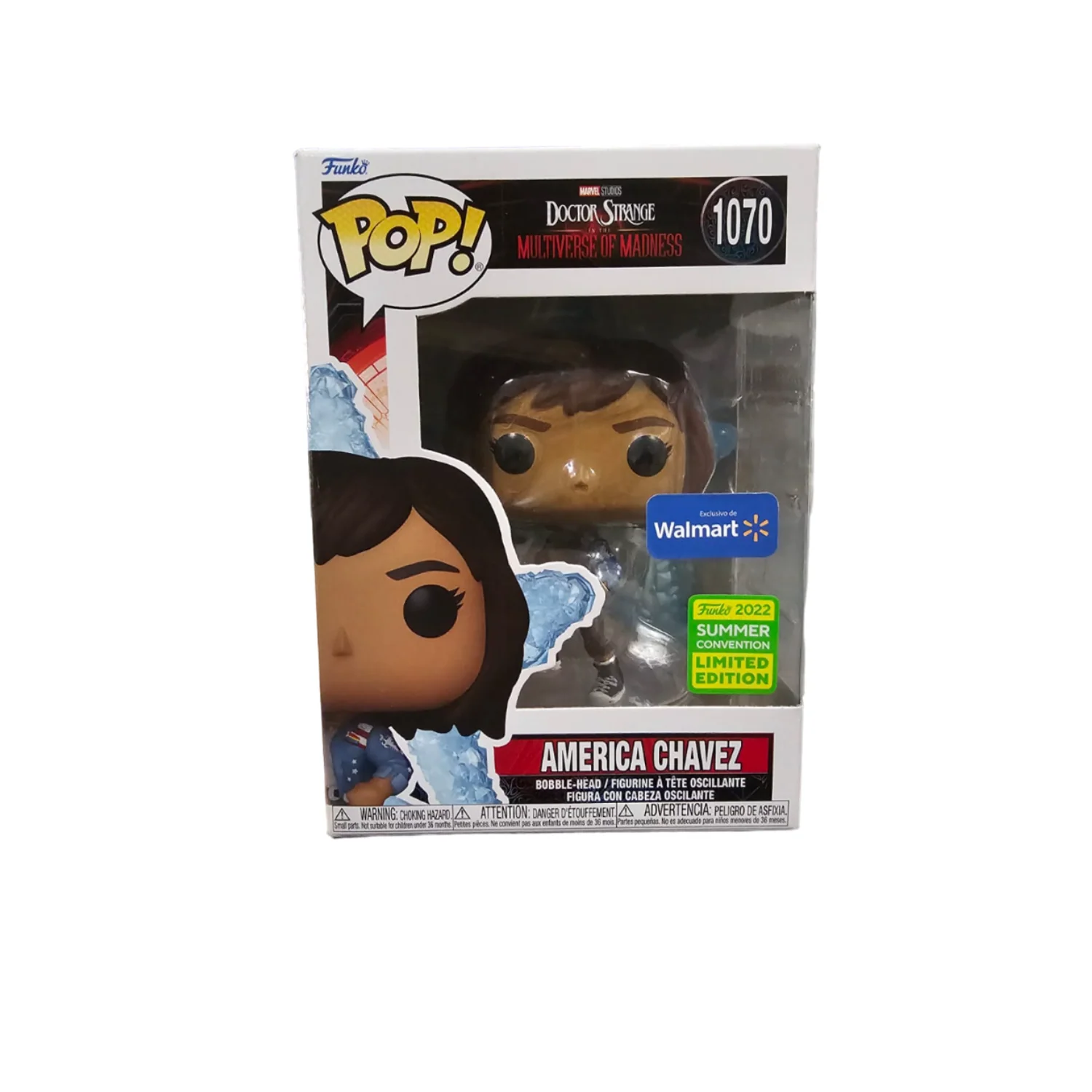 Foto 1 | Funko America Chavez Only At Walmart 2022 Summer Convention Limited Edition 1070 (doctor Strange Multiverse Of Madness)