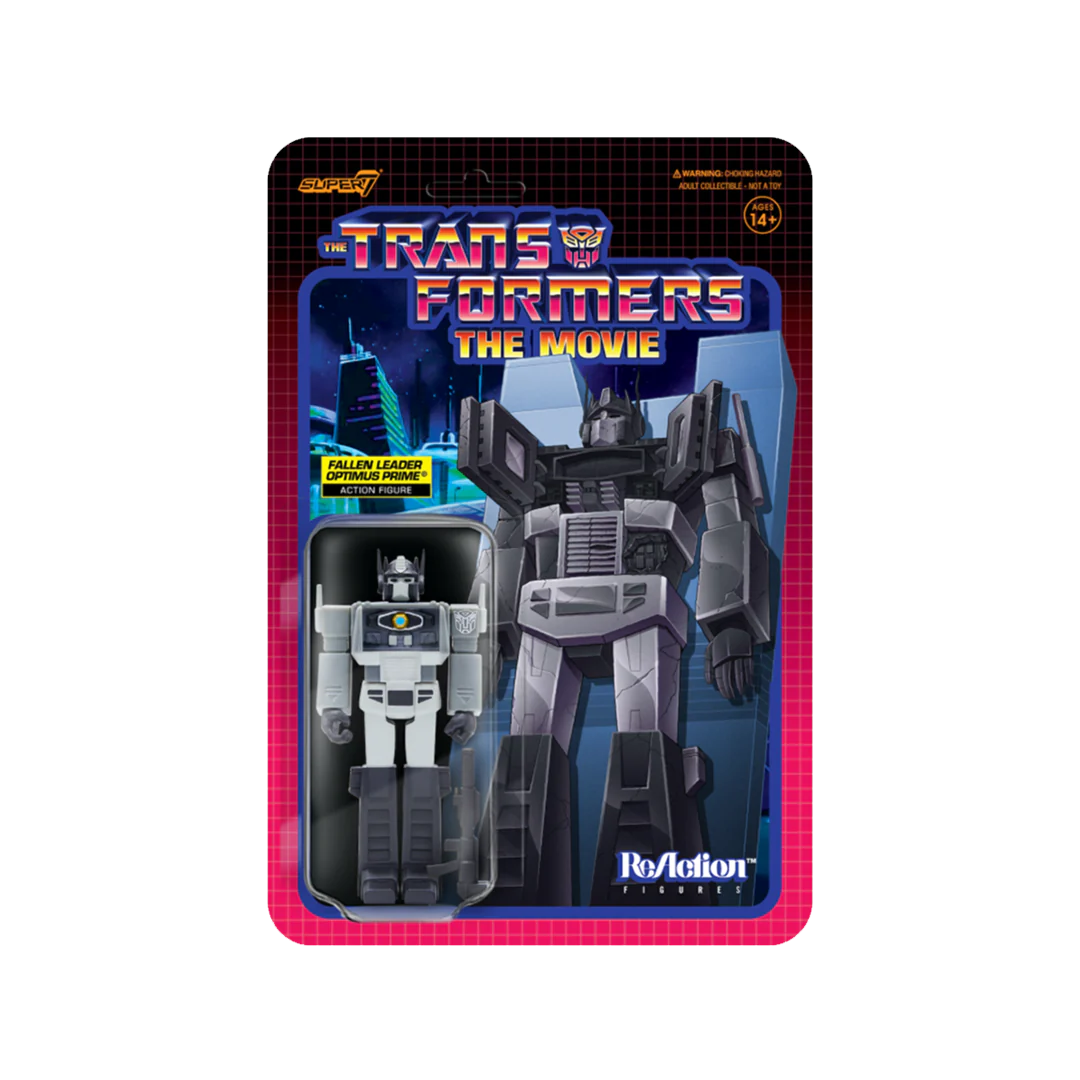 Foto 2 pulgar | Super7 Reaction: Transformers - Optimus Muerto