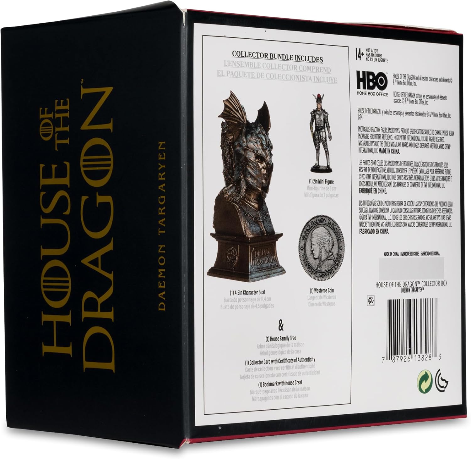 Foto 6 | Figura Coleccionable Mcfarlane Toys - Caja De Coleccionista De Daemon Targaryen De House Of The Dragon