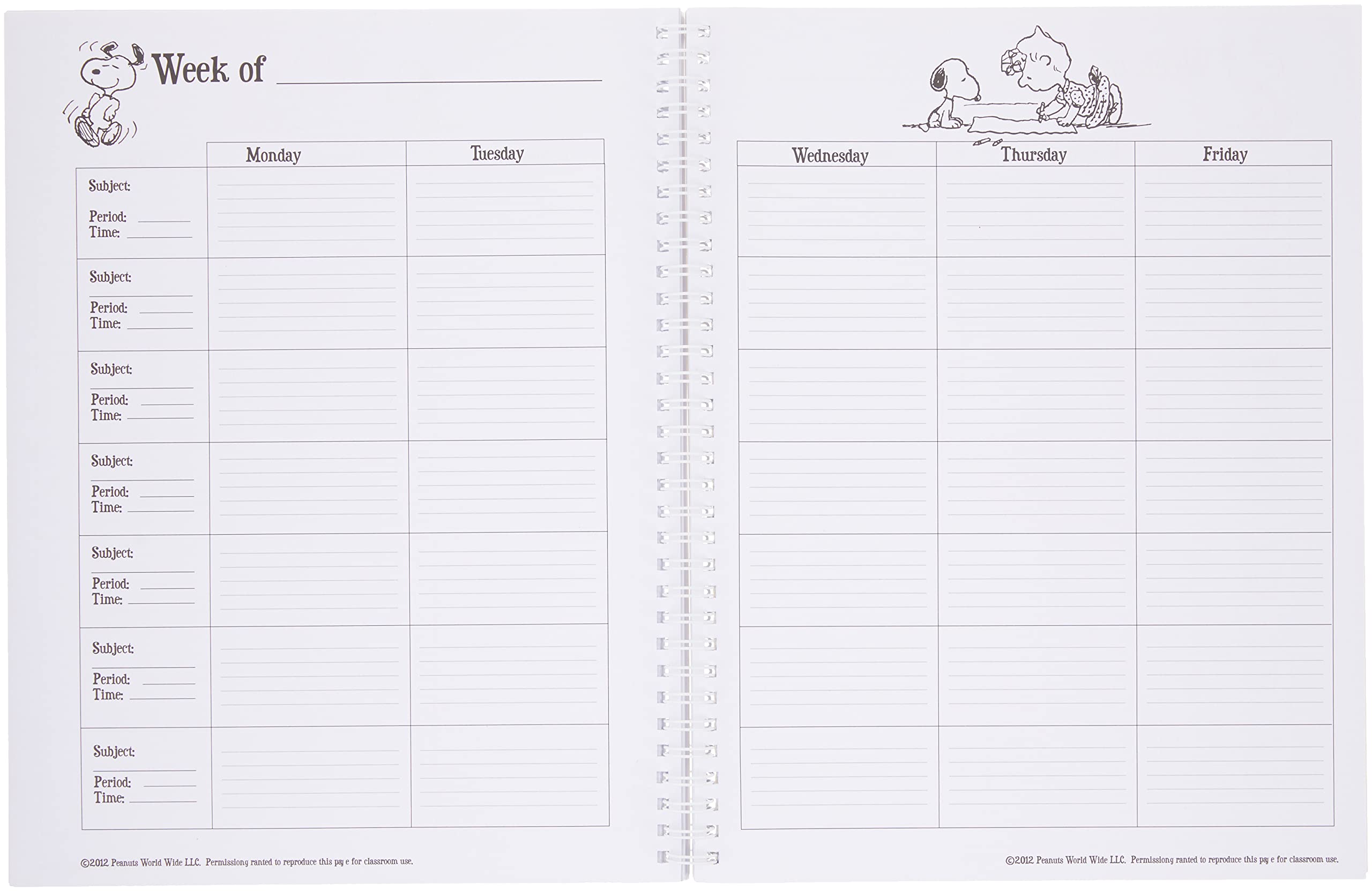Foto 3 pulgar | Libro De Registro Y Plan De Lecciones Eureka Peanuts, 8,5 X 11 Para Profesores - Venta Internacional.