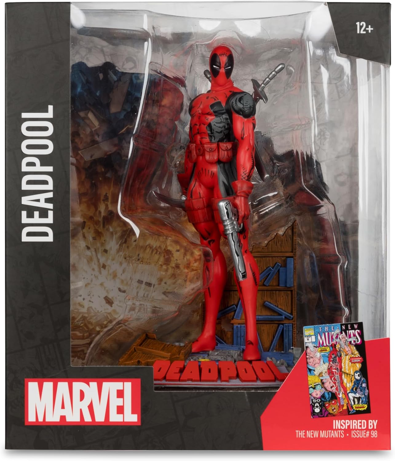 Foto 2 pulgar | Figura Coleccionable Deadpool, Mcfarlane Marvel A Escala 1:10 Con Escena