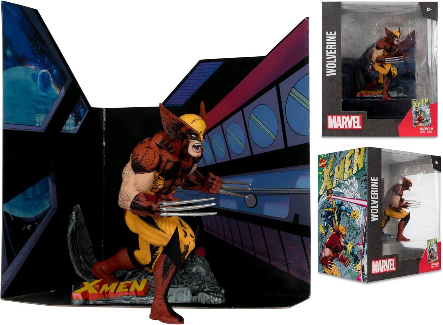 Foto 6 pulgar | Figura Coleccionable Wolverine, Mcfarlane Marvel A Escala 1:10 Con Escena