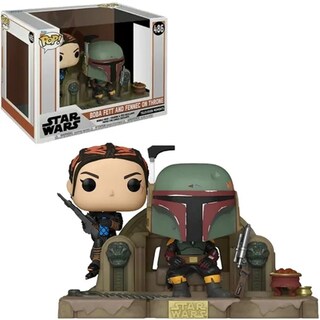 Foto 1 | Funko Pop Star Wars Boba Fett And Fennec On Throne #486
