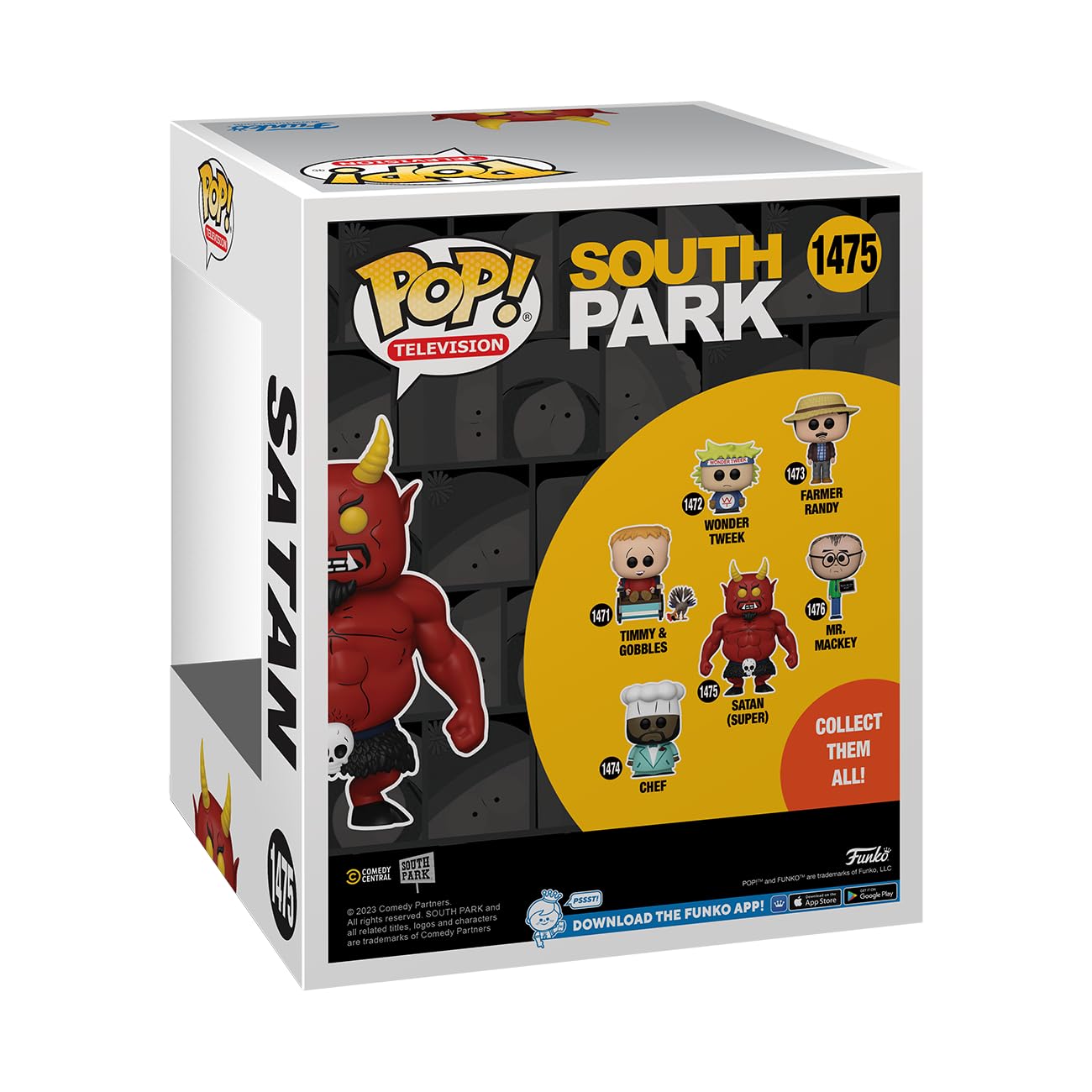 Foto 3 | ¡funko Pop! Figura De Vinilo Super South Park Satan De 15 Cm - Venta Internacional.
