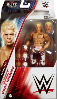 Foto 2 | Figura De Acción Mattel Wwe Elite Cody Rhodes De 6 Pulgadas Con Acc - Venta Internacional.