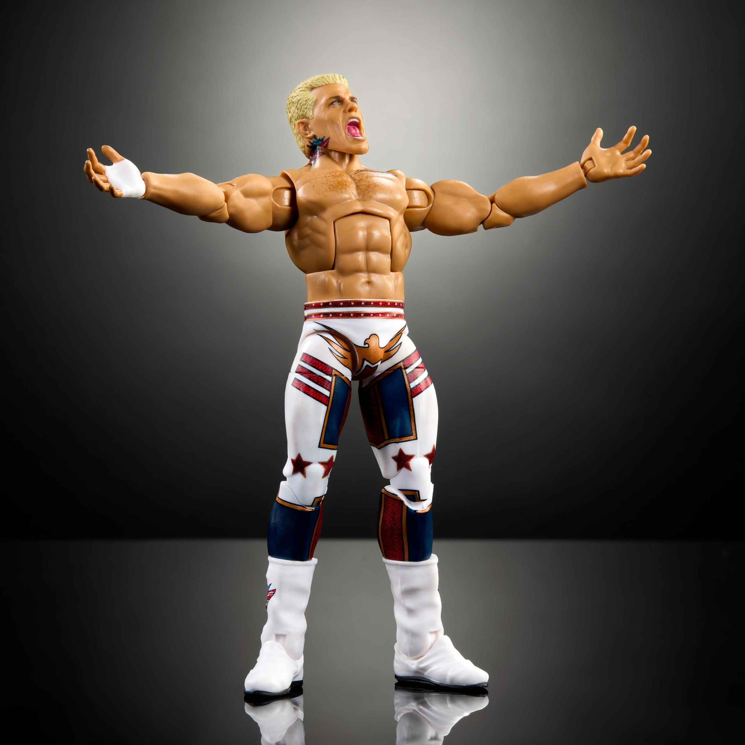 Foto 5 pulgar | Figura De Acción Mattel Wwe Elite Cody Rhodes De 6 Pulgadas Con Acc - Venta Internacional.