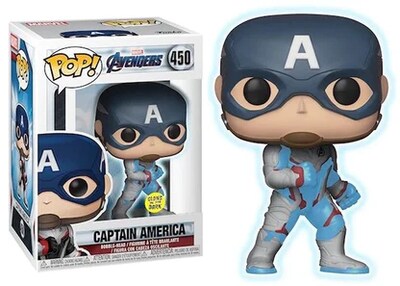 Foto 1 | Funko Captain America Glows In The Dark 450 (marvel Avengers)