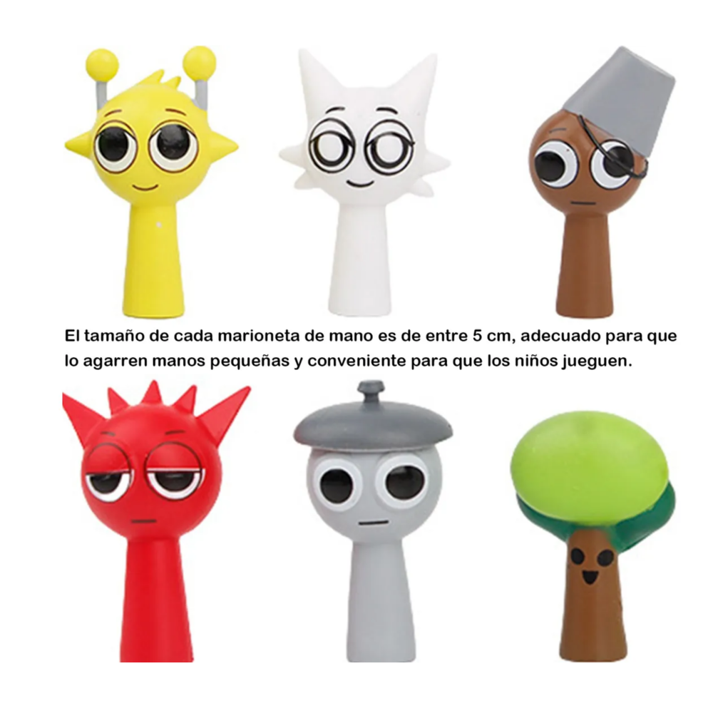 Foto 3 pulgar | Kit 24 Figuras Sprunki Monstruos Lab.g  Colores