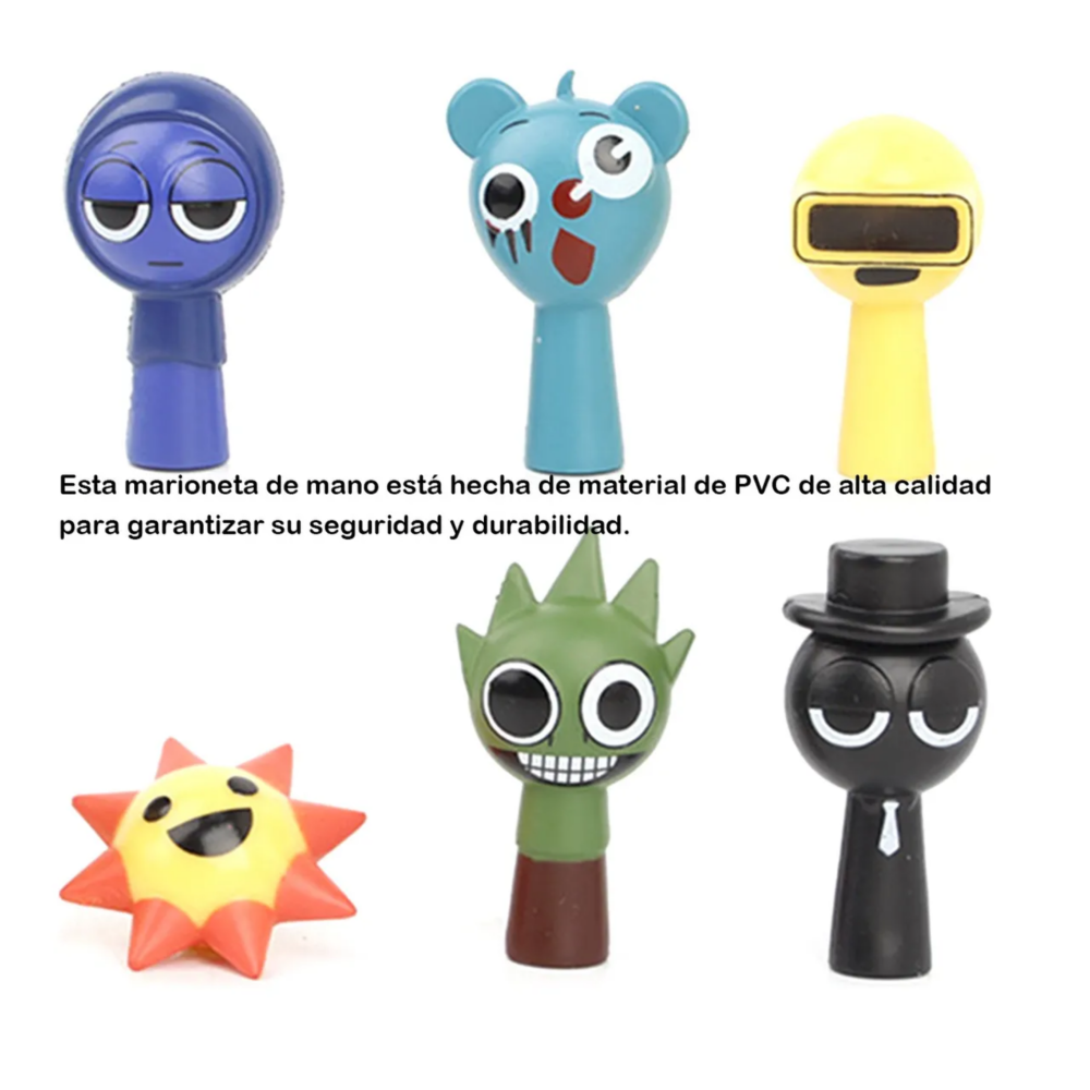 Foto 4 pulgar | Kit 24 Figuras Sprunki Monstruos Lab.g  Colores