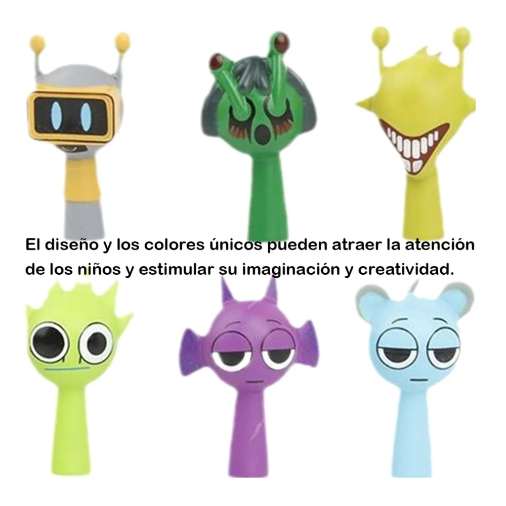 Foto 5 pulgar | Kit 24 Figuras Sprunki Monstruos Lab.g  Colores