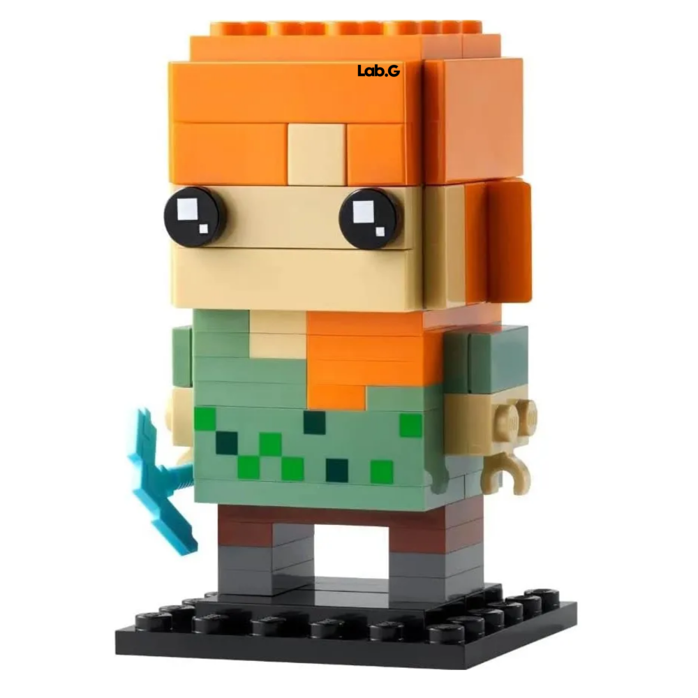 Foto 3 pulgar | Set De Construcción Alex De Minecraft 85pz Lab.g  Naranja Colores