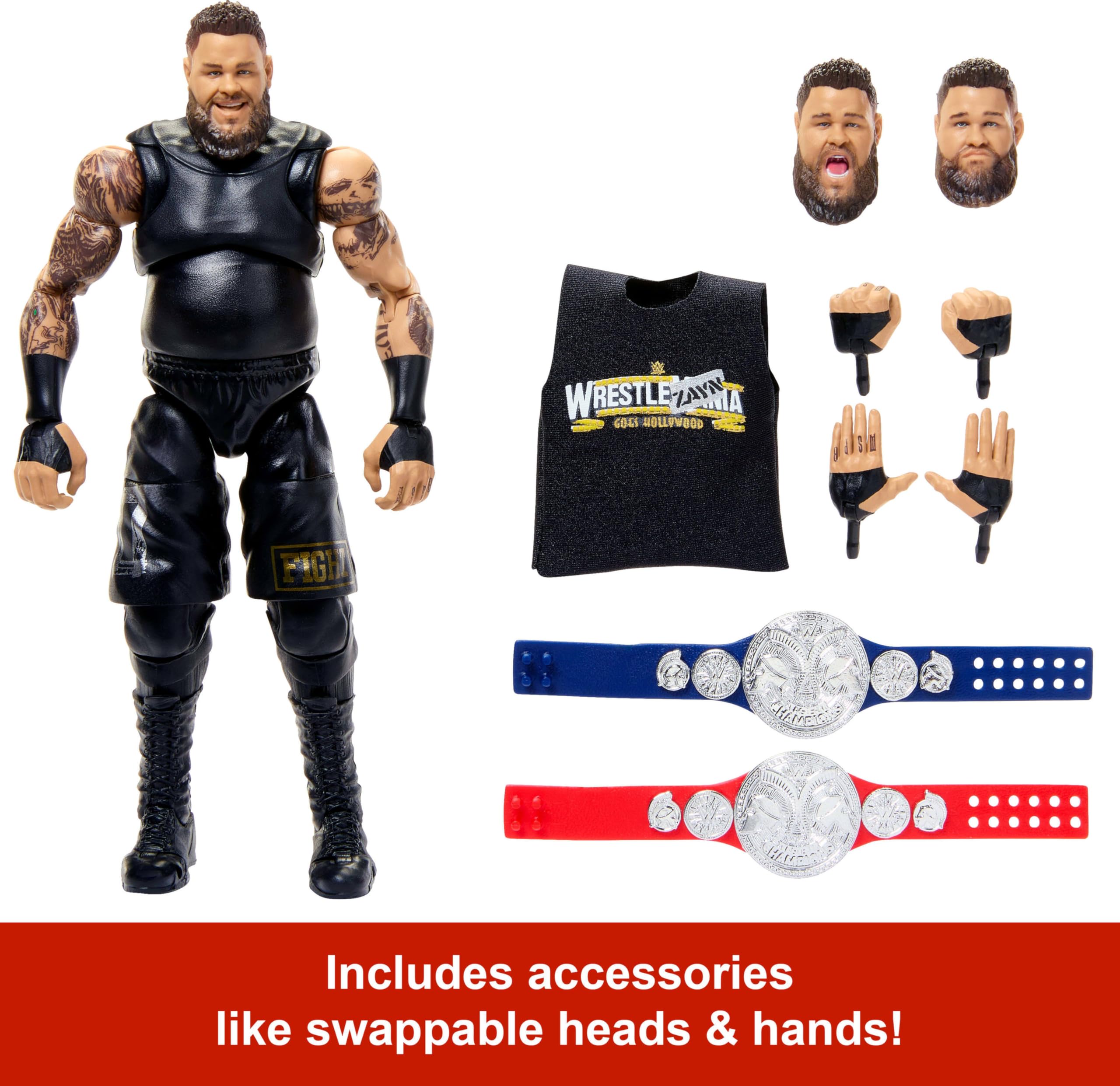 Foto 3 | Figura De Acción Mattel Wwe Ultimate Edition Kevin Owens De 6 Pulgadas - Venta Internacional.