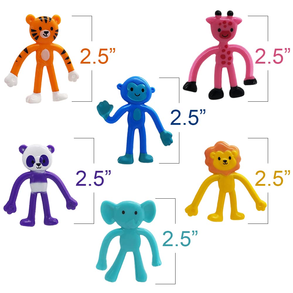 Foto 4 pulgar | Juego De 48 Figuras Flexibles De Animales Artcreativity Para Niños - Venta Internacional.