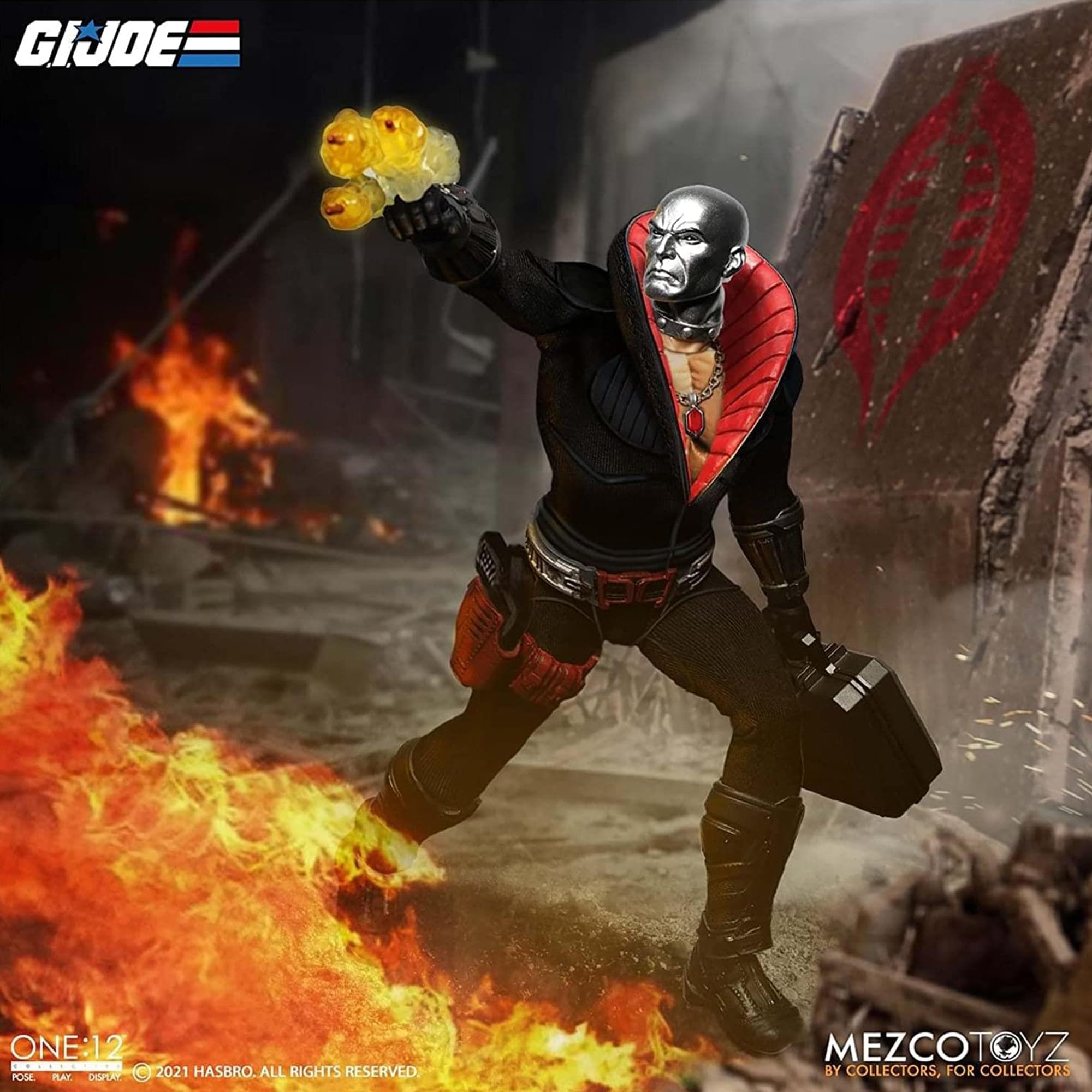 Foto 3 | Figura De Acción Mezco Toys G.i. Joe Destro Escala 1/12 17 Cm - Venta Internacional.